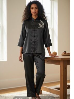 INNER MOST vintage satin dragon pajama set
